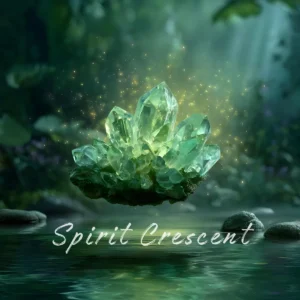 Celestial Green Crystal Offering Scared Shielding Digital Astral Spiritual Energy Gift Ritual Blessing Devotion Spirit Companion Loved Ones