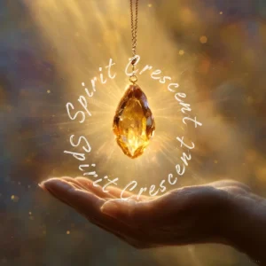 Citrine Gemstone Celestial Offering Digital Astral Spiritual Energy Gift Ritual Blessing Devotion for Spirit Companion or Loved Ones in Spirit