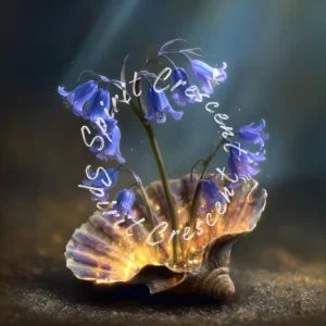 Bluebell Flower Celestial Offering Digital Astral Spiritual Energy Gift Ritual Blessing Devotion for Spirit Companion or Loved Ones in Spirit