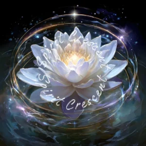 Glowing White Lotus Offering: Celestial Blessing for Spirit Companions