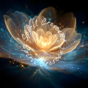 Radiant Aura Flower Celestial Offering Digital Astral Spiritual Energy Gift Ritual Blessing Devotion for Spirit Companion or Loved Ones in Spirit