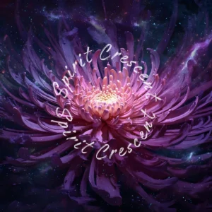 Galaxy Chrysanthemum Blooming Celestial Offering Digital Astral Spiritual Energy Gift Ritual Blessing Devotion for Spirit Companion or Loved Ones in Spirit