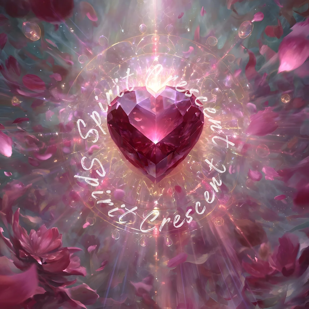 Celestial Ruby Crystal Heartfelt Offering: Spiritual Ritual Blessing