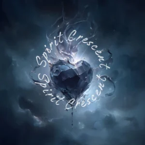 Black Crystal Heart Astral Spiritual Gift for Spirit Companion