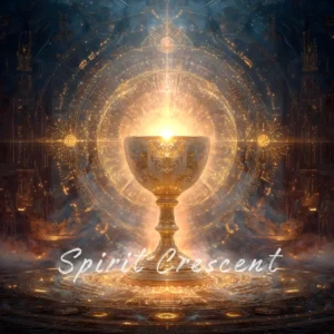 Celestial Liquor Golden Chalice Offering Devotional Closeness Digital Astral Spiritual Energy Gift Ritual Blessing Devotion for Companion