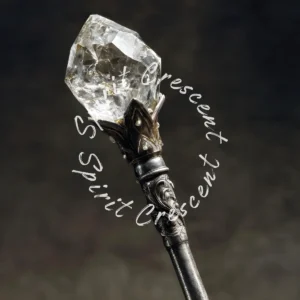 Silver Staff Of Celestial Offering Digital Astral Spiritual Energy Gift Ritual Blessing Devotion for Spirit Companion or Loved Ones in Spirit