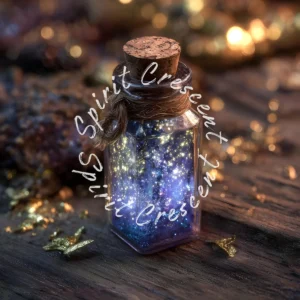 Celestial Offering Glass Vial: Spiritual Energy Ritual Blessing