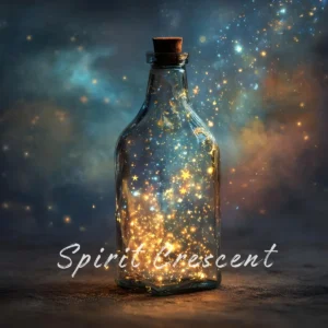 Celestial Star Glass Bottle Offering Tenderness Magnetism Digital Astral Spiritual Energy Gift Ritual Blessing Devotion for Spirit Companion