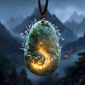 Celestial Jade Pendant - Spiritual Gift for Spirit Companions