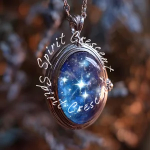 Silver Locket Celestial Offering Digital Astral Spiritual Energy Gift Ritual Blessing Devotion for Spirit Companion or Loved Ones in Spirit