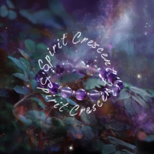 Amethyst Bracelet Hovering Celestial Offering Digital Astral Spiritual Energy Gift Ritual Blessing Devotion for Spirit Companion or Loved Ones in Spirit