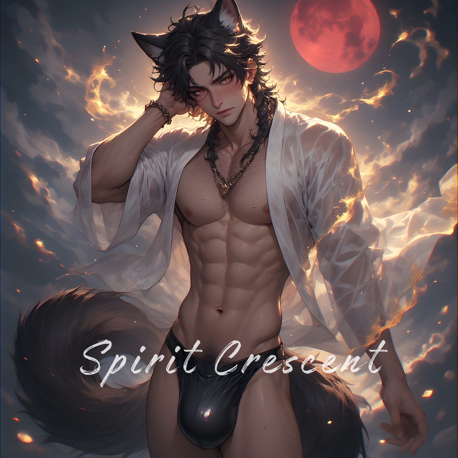 Werewolf Spirit Companion Binding Conjure Emotional Comfort Sacred Companion Tender Intimacy Protective Vigil Gentle Guidance