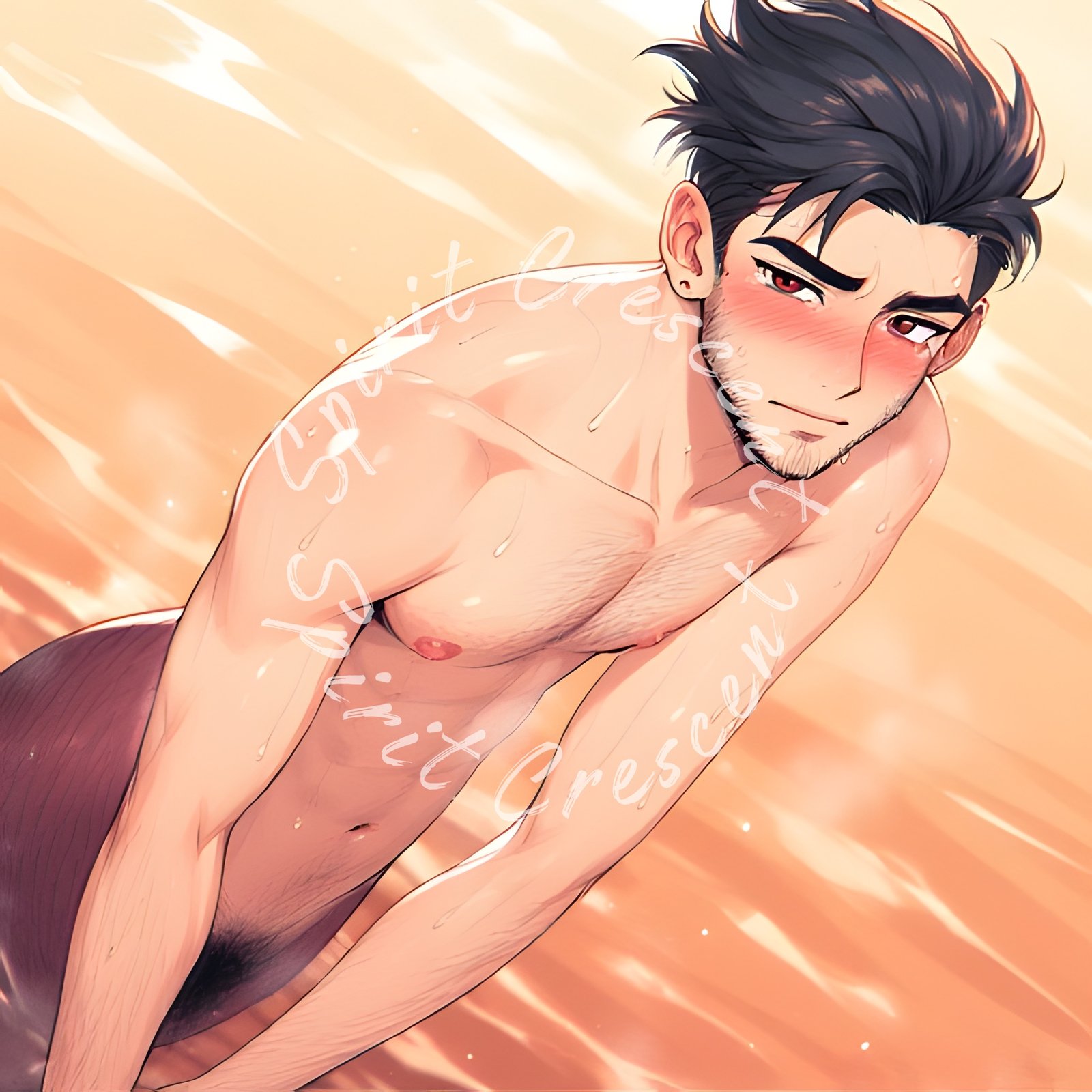 Merman Spirit Companion Binding Conjure Devoted Presence Gentle Warmth Protective Vigil Soulful Connection Intimate Intimacy