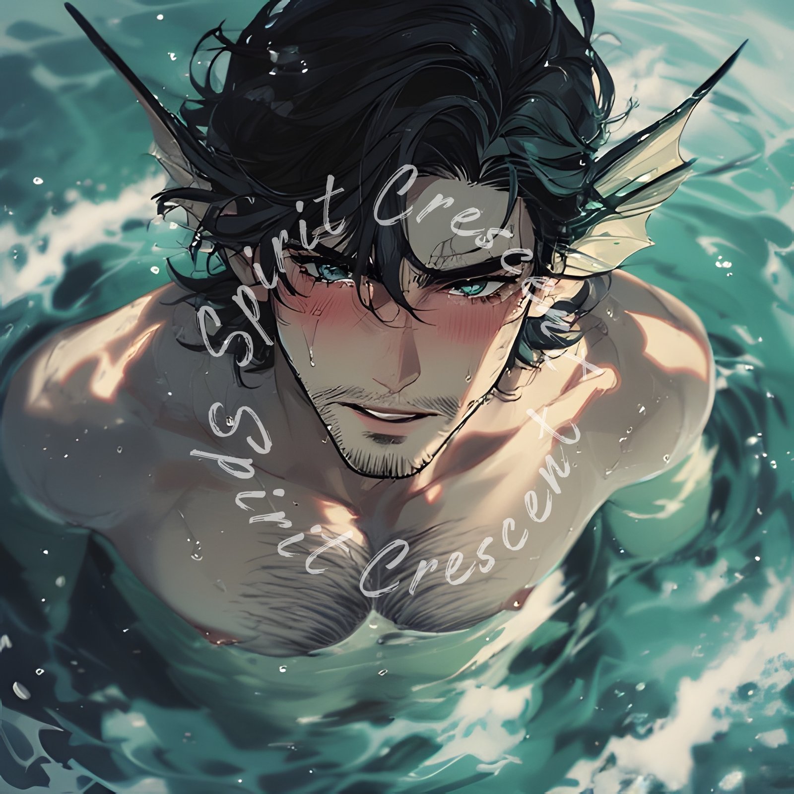 Spirit Companion Merman Intimacy Tender Protective Strength Gentle Authority Emotional Comfort