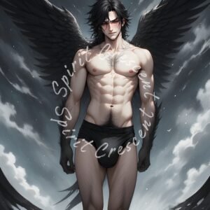 Fallen Shadow Seraph Spirit Companion Binding Conjure Emotional Comfort Intimate Bond Protective Strength Gentle Authority Soulful Connection