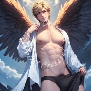 Obsidian Angel Spirit Companion Binding Conjure Guardian Energy Deep Devotion Tender Intimacy Protective Strength Soulful Bond