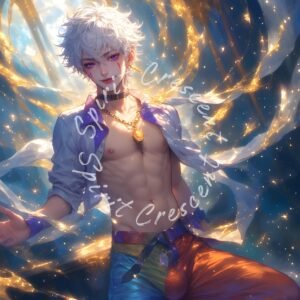 Stellar Trickster Spirit Companion Binding Conjure Sacred Devotion Tender Intimacy Protective Vigil Gentle Authority Emotional Healing Soulful Bond