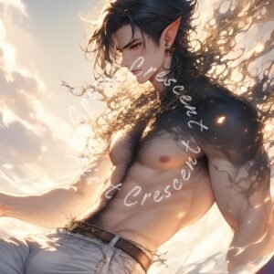 Obsidian Fae Spirit Companion Binding Conjure Devoted Presence Sacred Companion Intimate Affection Protective Strength Gentle Authority