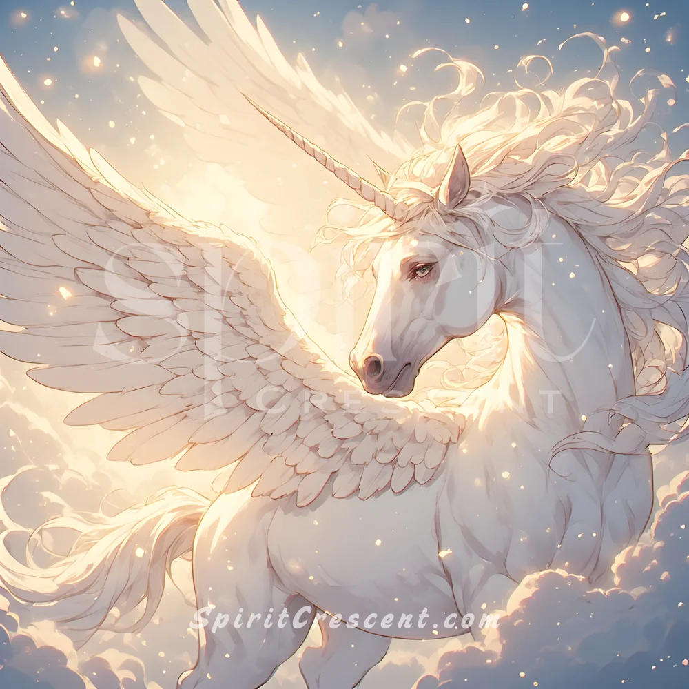 Luminous Pegacorn Spirit Familiar Soothing Balancing