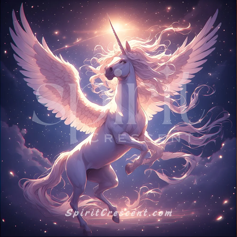 Blessed Pegacorn Spirit Familiar Ancient Wisdom Shielding