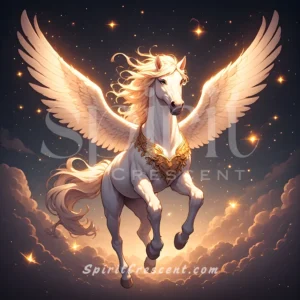 Mystic Pegasus Spirit Familiar Guarding Emotional Renewal