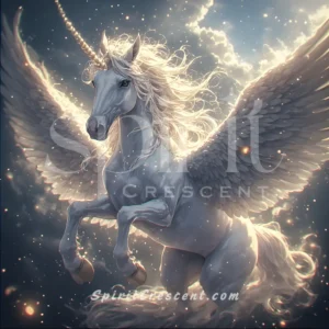 Radiant Pegacorn Spirit Familiar Soothing Grief Healing