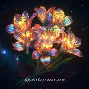 Spirit Flower Offering: Alstroemeria Blooms - Intimate and Alluring