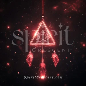 Enchanting Dreamcatcher: Spirit Companion Offering with Fiery Energy