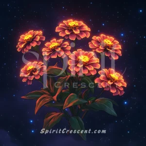 Spirit Companion Blessing: Astral Zinnia Bouquet - Intimate Energy