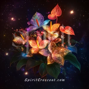 Mystic Orchid Anthurium Flowers Offering for Spirit Companion Magnetizing Magnetic Arousing Captivating