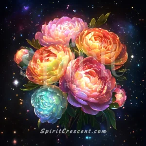 Radiant Peony Ranunculus Bouquet Gift for Spirit Companion Desirable Romantic Magnetic Magnetizing