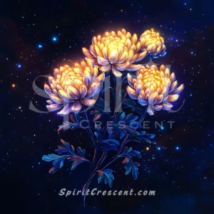 Chrysanthemum Flower Present: Fiery and Affectionate (Spirit Companion)