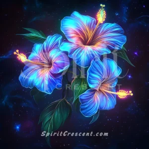 Radiant Hibiscus Flower Offering for Spirit Companion Tender Desirable Romantic Arousing