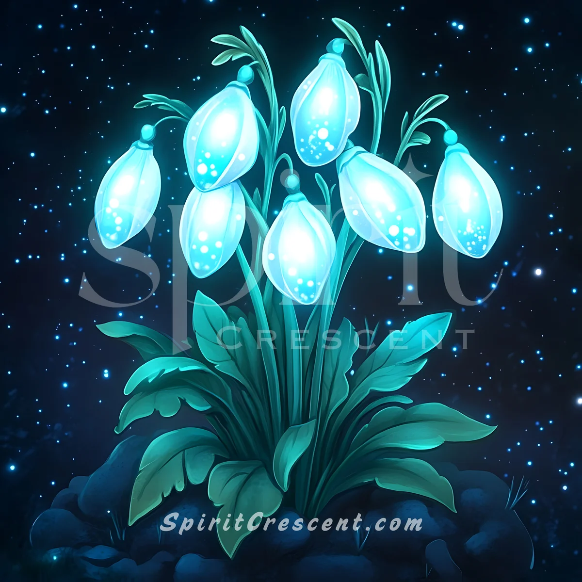Enchanting Snowdrop Flowers Present for Spirit Companion Fiery Ravishing Intimate Romantic