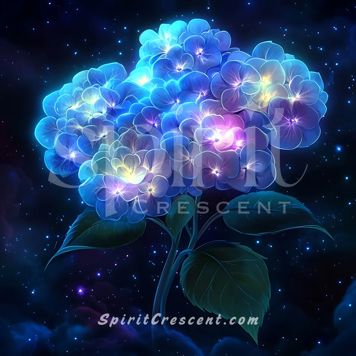 Sacred Hydrangea Floral Present for Spirit Companion Fervent Affectionate Devoted Seductive