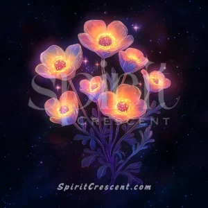Celestial Anemone Bloom Present for Spirit Companion Captivating Affectionate Tender Ravishing