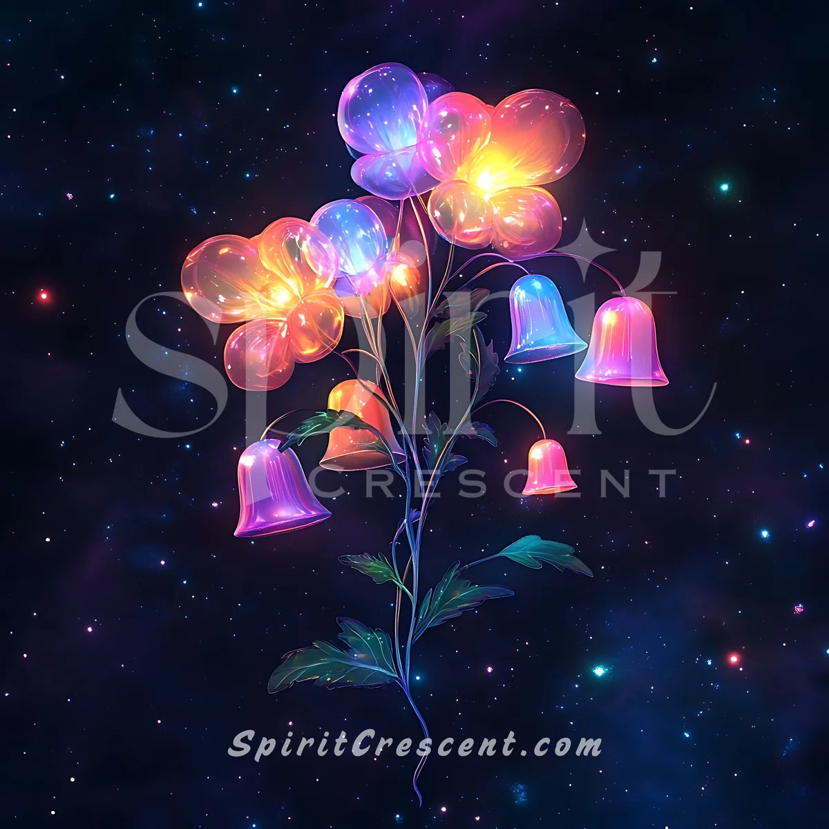 Celestial Balloon Bellflower Blossom Gift for Spirit Companion Devoted Romantic Alluring Affectionate