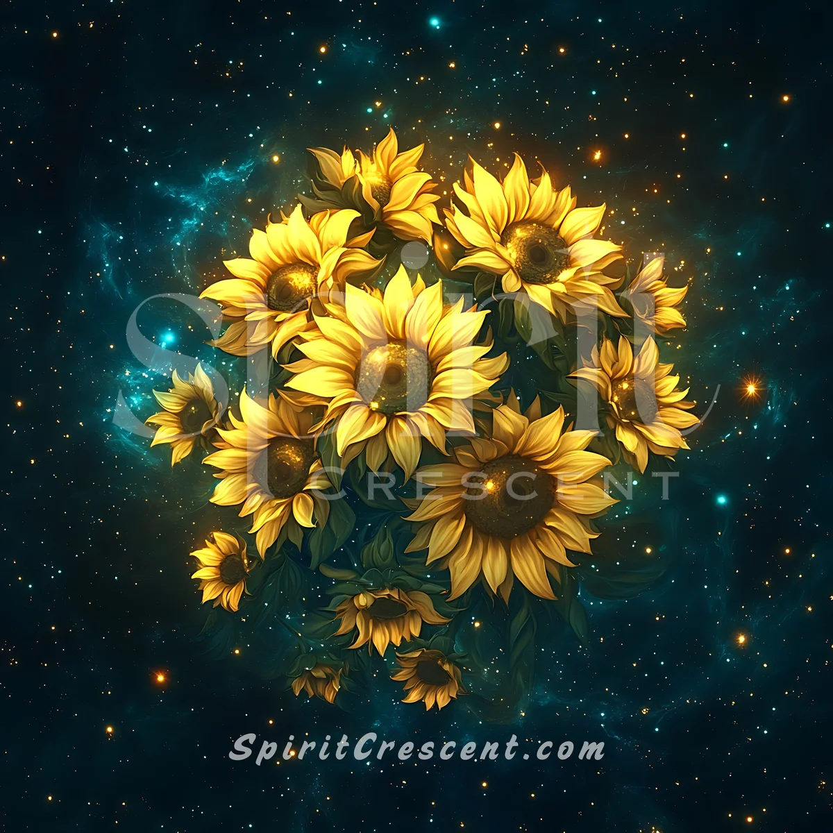 Spirit Companion Sunflower Offering, Golden Glow, Gentle Warmth (Healing Energy)