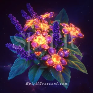 Radiant Flowers Gift for Spirit Companion Yearning Fiery Desirable Tender