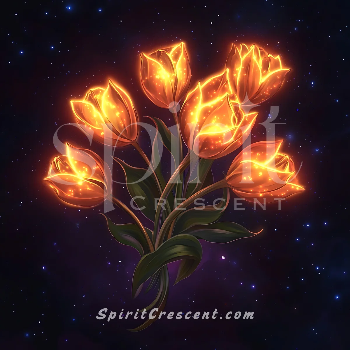 Radiant Tulip Bloom Present for Spirit Companion Captivating Devoted Sensual Passionate