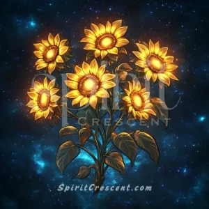 Secret Sunflower Flower Present for Spirit Companion Captivating Tender Affectionate Magnetizing