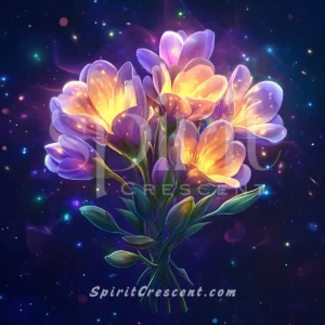 Spirit Companion Gift: Astral Freesia Flowers - Romantic and Devoted