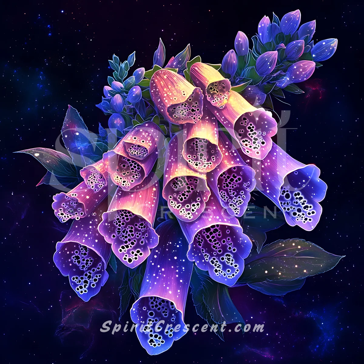 Magical Foxglove Lupine Bouquet - Spirit Companion Devotional Gift