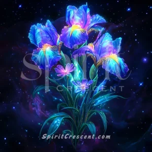 Astral Iris Anemone Bouquet - Devotion and Allure for Spirit Companions