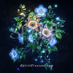 Spirit Bloom Offering: Passionflower and Morning Glory - Heartfelt Energy