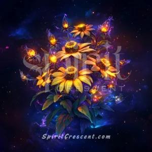 Sacred Rudbeckia Coneflower Bouquet Present for Spirit Companion Captivating Tempting Passionate Alluring