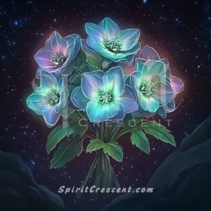 Spirit Companion Blessing, Luminous Hellebore Floral (Gentle, Warm Energy)