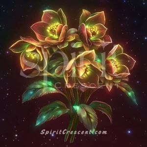 Spirit Companion Blessing: Ethereal Hellebore Flower - Yearning and Passion