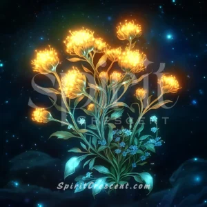 Spirit Offering Meadow Rue Flowers, Magical Sneezeweed (Intimate Blend)