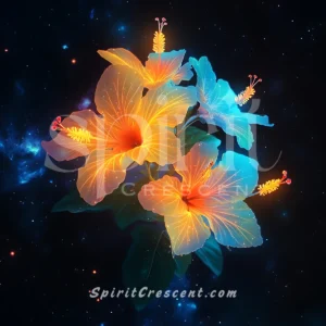 Blessed Hibiscus Flowers Present for Spirit Companion Affectionate Tender Magnetizing Devoted
